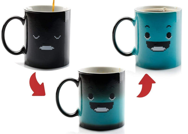 Sad Face to Happy Face Color Changing Mug