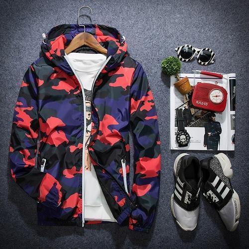 Military Canvas Windbreaker Jacket